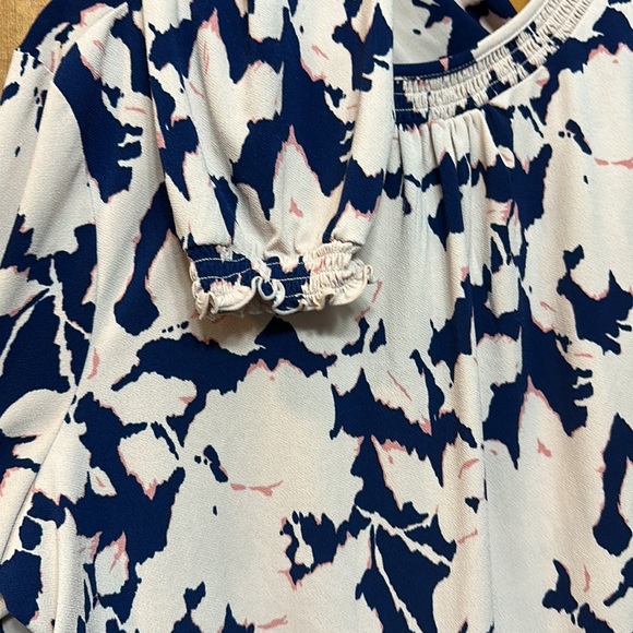 Pink & Navy long sleeve blouse - Picture 4 of 7